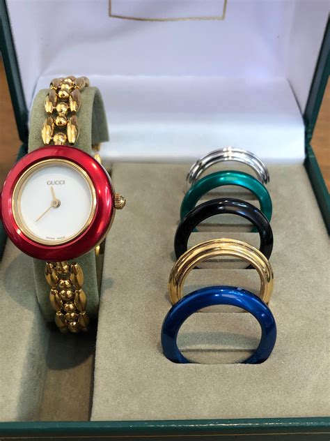 gucci interchangeable watch price|Gucci watch bezel only.